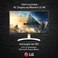 LG METTE IN MOSTRA IL MONITOR PC 4K 27UD69  ALL’ASSASSIN’S CREED® – THE TOUR DI UBISOFT
