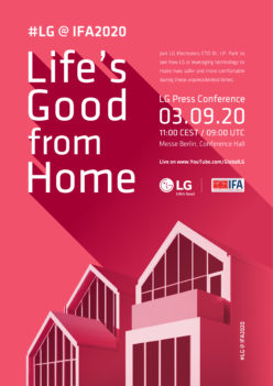 LG INVITA ALL’IFA 2020 ONLINE