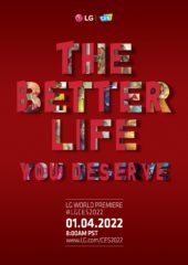 “THE BETTER LIFE YOU DESERVE” É IL TEMA SCELTO DA LG IN OCCASIONE DEL CES 2022