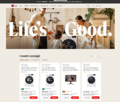 RESTYLING PER IL SITO DI LG ELECTRONICS:  NUOVO LOOK&FEEL ED ESPERIENZA UTENTE OTTIMIZZATA